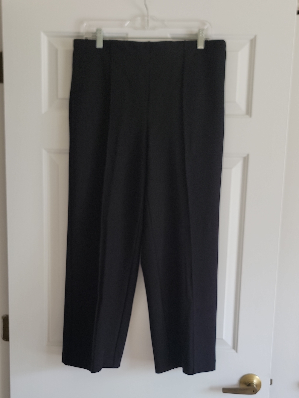 Rafaella Black Straight-Leg Dress Pants,L